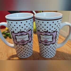 Vintage ceramic set coffee/hot chocolate Mug set